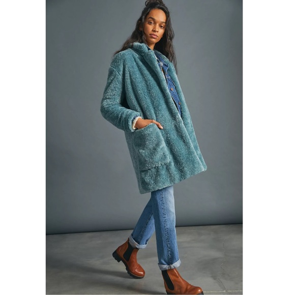 Anthropologie Maeve Lisanne Faux Fur Coat  Size XSP - Picture 11 of 11